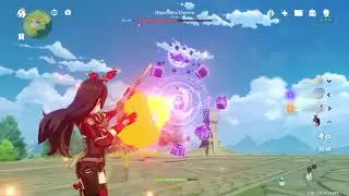 Cómo derrotar al ⚡Electro Cubo (Hipostasis Electro)⚡con 🔥Amber🔥en menos de 5m [Genshin Impact]