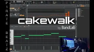 Making a quick beat in Cakewalk by Bandlab. In the studio!