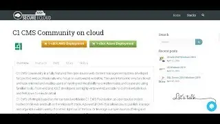 C1 CMS Community Deploy on Azure , AWS and Google Cloud Platform.