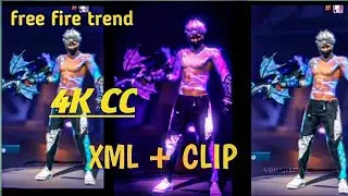 NEW TREND FF😍🥂 ( XML + CLIP) WITH PINK CC GLOW 💖👀  