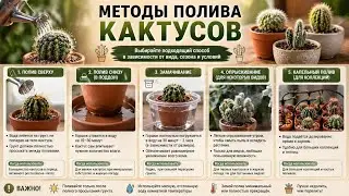 Методы Полива Кактусов - Уход за Кактусами - Как поливать Кактус