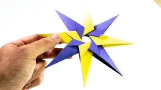 How to make a paper 8 pointed ninja star