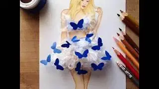 необычные платья на рисунку