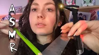ASMR | Cranial Nerve Exam Roleplay ( eye exam, hearing tests, follow the light + )