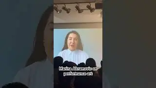 Marina Abramovic on performance art talk during #artbasel #art #artist