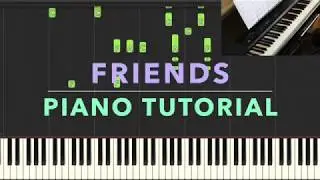 [Tutorial] BTS 방탄소년단 - Friends 친구 (Easy Key) Piano Cover