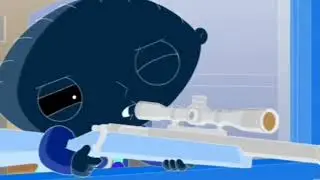 Joe drowns in lava while Stewie commits homicide vocoded to Gangstas Paradise