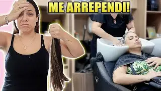 CORTEI MEU CABELO E ME ARREPENDI * Ja era! | Kathy Castricini