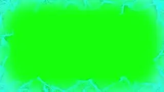 Blue waves particles green screen effect