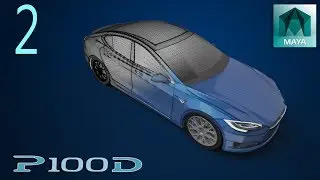 Tesla Model S P100D | Autodesk Maya 3D Modeling | Part 2/3 | Keyshot Rendering