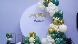 Sage green, cream and gold balloons || Lordz Love DIY