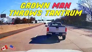 PICKUP BRAKE CHECKS IN ROAD RAGE AFTER BEING IN A 