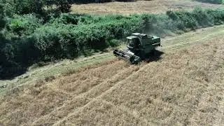 Αλωνισμός σπόρου μηδικής-John Deere 1188 Sii