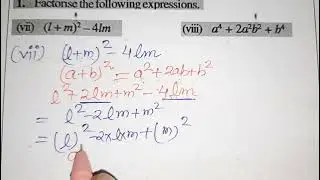 Q.NO.1(vii),(viii)EXERCISE 12.2,CHAPTER 12 ,FACTORIZATION, CLASS VIII , CLASS 8, MATHS