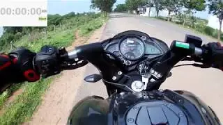 Pulsar 160 NS 0-60, 0-100, Flyby, Exhaust Note 