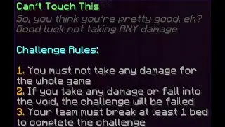 The hardest bedwars challange...