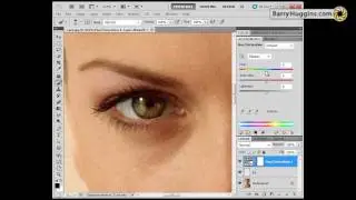 Photoshop enhancing and changing eye colour