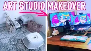 Setting up my at Home Art Studio!