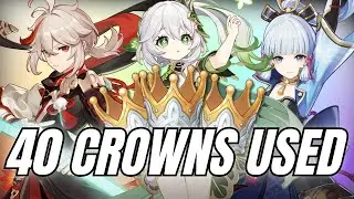 I used 40 Crowns in Genshin, who should YOU crown?