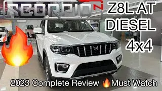 2023 SCORPIO N Z8L AT DIESEL REVIEW | #review #scorpion #indianbackpaker #trending #youtube