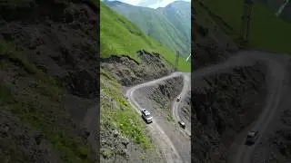 Та самая, опасная дорога в Тушети, Грузия 🇬🇪 #mountains #travel #приключения #горы #adventure