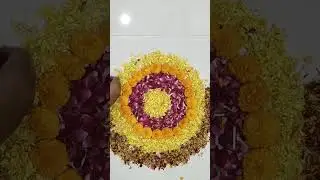 Diwali flower rangoli designs || Diwali decoration ideas using flowers