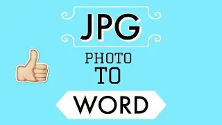 How to Convert JPG (Photo) to WORD 👍🔥