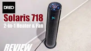 REVIEW: Dreo Space Heater Solaris 718 | 2-in-1 Heater & Fan for Warm & Cooling? (Oscillating Fan)