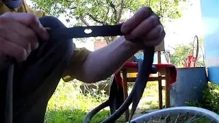 Как заклеить камеру на велосипеде