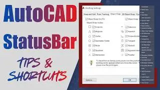 Explore the AutoCAD Status Bar: Complete Tools & Shortcuts Guide