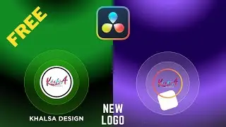 FREE !! New Clean Minimal Logo Design in Davinci Resolve | DRFX File | a20