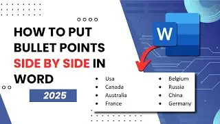 How to Put Bullet Points Side By Side In Word (Easy & Updated 2025)