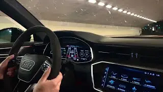 Audi RS6 C8 Onboard Loud Tunnel Sound, Crackles and Accelerations!
