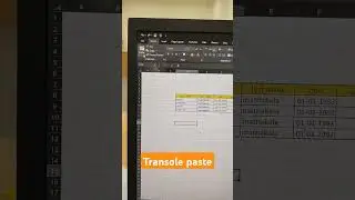 transole paste #excel #tricks #tutorial #sap