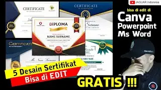 Bagi bagi template sertifikat gratis, bisa di edit