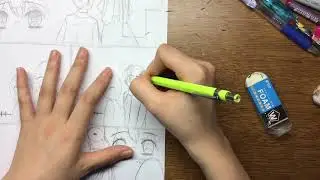 Process of making a page of manga- How to Make Manga Comic [easy]