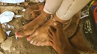 Candid Indian Footsie