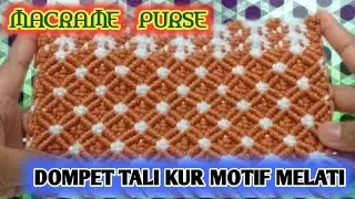 How to make a jasmine macrame wallet | dompet motif melati #part1 @DavazkaYoutube015