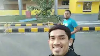 Olahraga pagi di GOR Jayabaya Kediri