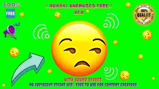 Huhhh... 😒/ Unamused Face Emoji Animation With Sound Effect🔊No Copyright Strike✔️100% Free to Use 👍