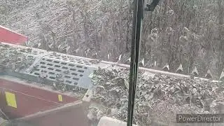 Акрос 595+.Уборка подсолнечника.Соя.