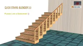 Make Stairs: Quick model-Blender 3.0