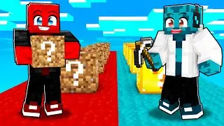 NOOB vs PRO Lucky Block Závod v Minecraftu!