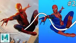 How to animate Spiderman swinging | Maya's attach to motion path constraint