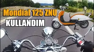Mondial 125 ZNU 125CC Scooter kullandım // Bütün gözler üzerinizde