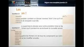 Migration template joomla 1.5 vers joomla 2.5