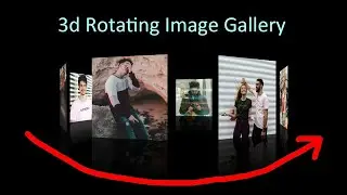 3D Rotating Image Gallery using HTML & CSS | Pure css 3d rotating Image Gallery | Web development