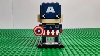 Lego Marvel Captain America BrickHeadz Set 41589 Stop Motion Build