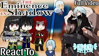 彡 The Eminence in Shadow React to Rimuru Tempest As The Demon Lord 彡 | Full Video | +Bonus | My Au