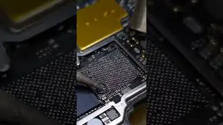 Black pasted CPU cleaning and CPU reballing 